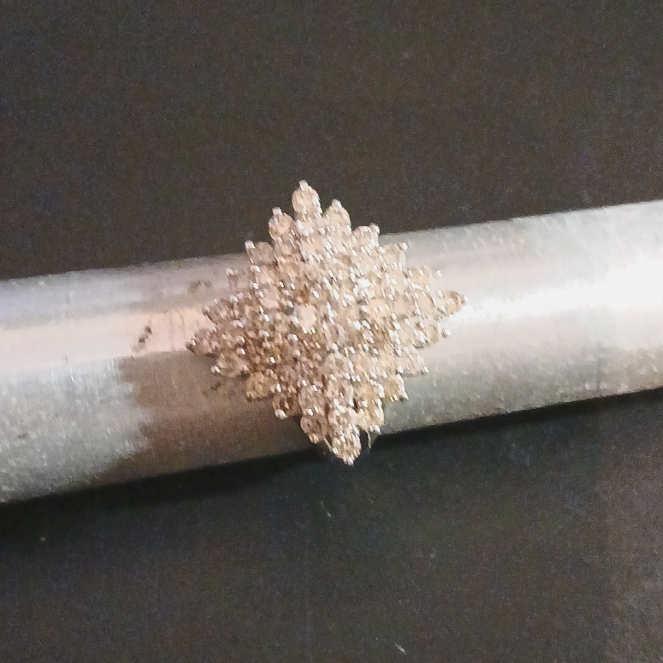 Preowned Estate 60 Diamond Silver Ring